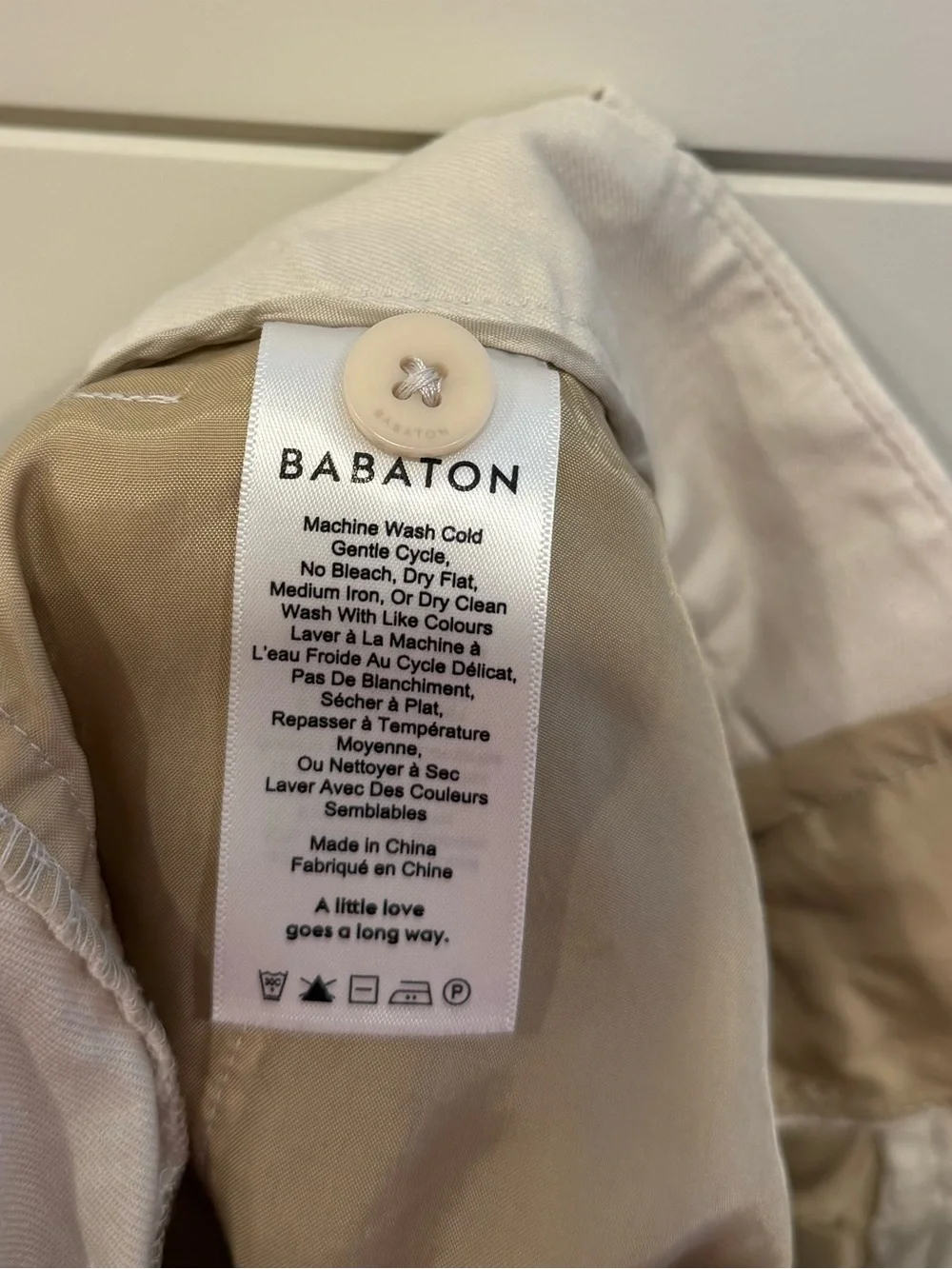 Aritzia Babaton khaki linen blend trouser 4